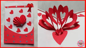 Hallmark signature paper wonder pop up card, thankful for you (thinking of you card or birthday card) 4.9 out of 5 stars. Diy Heart Pop Up Card Greeting Card Making Ideas Handmade Cards Youtube
