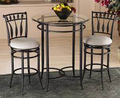 The compact designs allow you to fit any pub table and chairs in smaller spaces where traditional dining furniture won't fit. Glass Top Bistro Table Set Ideas On Foter