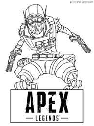 Coloring pages of the computer game apex legends. Apex Legends Coloring Pages Print And Color Com Coloring Pages Character Sketch Apex
