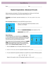 Parallel circuit series circuit 1. Gizmo Advancedcircuitsse Series And Parallel Circuits Electrical Network