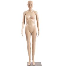 Amazon.com: 女款假人模特兒服飾用人形立台69 英吋（約175.2公分）可調式假人模特兒展示模特兒全身塑料可拆式假人模特兒