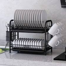 Godnece Egouttoir A Vaisselle A 2 Etages Avec Bacs Recepteurs Amazon Fr Cuisine Mais Vaisselle Design Egouttoir Vaisselle Cuisine Egouttoir Vaisselle