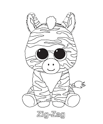 Zig Zag Beanie Boo Coloring Pages Beanie Boo Birthdays Beanie Boo Party Beanie Boo