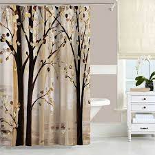 No items were found at the store selected. Beige Brown Shower Curtain Set Bath Mat Trees Nature Forest Fabric Art Bath Curtain Ba Duschvorhang Kunst Duschvorhang Rustikales Badezimmer Dekor