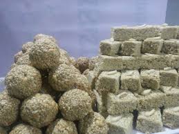 Tilgul Ladoo Almondbarfi Cashewbafri Dog Food Recipes Snacks Types Of Snacks