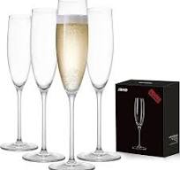 JBHO Champagne Glasses-Elegant Flutes-Gift-Box-Hand Blown Champagne Flutes  Glass-100% Lead-Free Premium Crystal - Gift Idea for Wedding, Anniversary,  ...