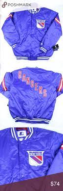 6xl New York Rangers Nhl Starter Big Man Jacket Retro Jacket Leather Jacket Men Mens Jackets
