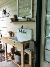 vintage sink / potting bench vintage