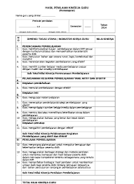 Maybe you would like to learn more about one of these? 2 Format Standar Proses 25 5 Lembar Penilaian Kinerja Guru