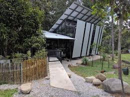 The Entrance To Rumah Tebing Retreat House Outdoor Decor Entrance