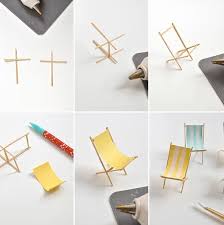 Beach Chairs Diy Dollhouse Furniture Fairy Furniture Beach Cake Topper