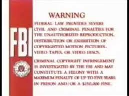 This acronym/slang usually belongs to business & finance category. Fbi Warning Bvhv Logo 1990 1991 Youtube