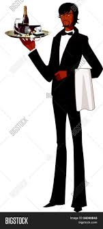 Suscríbase a watch | $0.00. Vector Y Foto Retrato De Mesero Prueba Gratis Bigstock