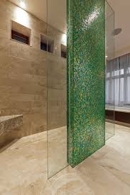 Oyster glass grid mosaic tile seven seas wayfair north america $ 79.90. Edmonton Sea Glass Tile Contemporary Bathroom With Kitchen Backsplash And Breakfast Bar