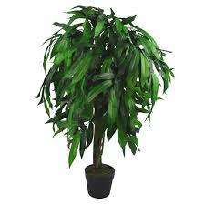 So bringt ihr einen mangokern zum keimen und erhaltet einen mangobaum. 100cm Hoch Grosse Kunstliche Mango Baum Pflanze Fruugo De