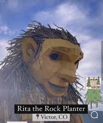 Rita The Rock Planter