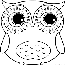 Download and print these cute owl coloring pages for free. Baby Cute Owl Coloring Page Coloringall