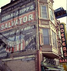 In 1997 After An Old Victorian House Was Demolished On North Avenue Next To Roeser S Bakery In Humboldt Park A Pre Prohibiti Ghost Signs Ghost Humboldt Park