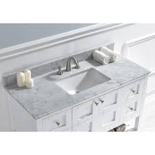 Built already in the box bought ours however was. Woodbridge 48 Single Bathroom Vanity Top In Carra White With Sink Reviews Wayfair