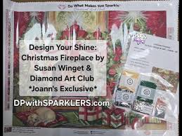 Let's Design Diamond Art Club's Christmas Fireplace diamond painting from  Joann Craft & Fabrics!