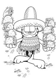 Tacos And Garfield Coloring Pages Food Coloring Pages Free Coloring Pictures Cartoon Coloring Pages