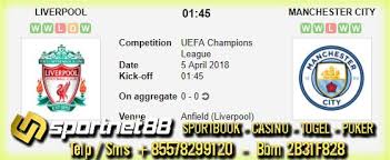 Prediksi Skor Bola Liverpool Vs Manchester City 5 Apr 2018 Liga Champions Pada Hari Kamis Jam 01 45 Wib Di Anfield Liverp Manchester City Liverpool Manchester