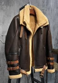 Mens Shearling Jacket B3 Flight Jacket Imported Wool From Australia Short Leather Jacket Leather Jacket Men Mens Shearling Jacket Jackets Men Fashion