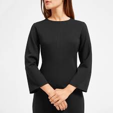 Boohoo black tunic dress with elasticated unusual sleeves size 16 new with tags. The Long Sleeve Shift Dress Everlane