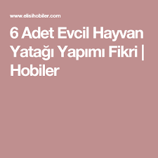 6 Adet Evcil Hayvan Yatagi Yapimi Fikri Evcil Hayvanlar Hayvan Hobi