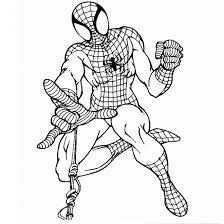 Cree en 1962 il cache sous son masque peter parker un orphelin. Coloriage Spiderman En Noir Et Blanc Dessin Gratuit A Imprimer