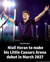 Former One Direction star Niall Horan will make his Little Caesars Arena debut when he plays the downtown Detroit venue next spring.