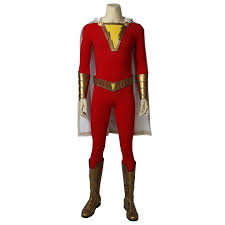 In Stock Dc Film Shazam Billy Batson Superhero Shazam Cosplay Costume
