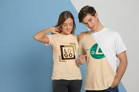 Download Front View Of Couple Posing In T Shirts For Free In 2020 Wholesale Shirts Wholesale T Shirts Personalized T Shirts
