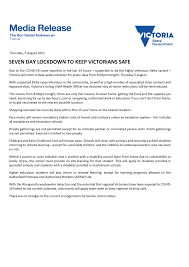 Updated advice on this exact day last year victoria recorded 191 new cases and greater melbourne was sent into a. Ivbprbdlvpzpzm
