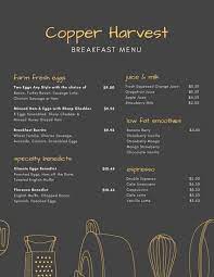 Black Kitchen Utensils Breakfast Menu Breakfast Menu Breakfast Menu Design Simple Breakfast Menu