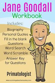 They're great for all ages. All About Jane Goodall Worksheets Activities Rainforest Crafts For Kids