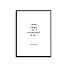 Sylvia Plath Kiss Me Poetry Quote Print Wedding Poem Gift Etsy Quote Prints Sylvia Plath Wedding Poems