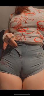 Tightness this site might help you. These Jean Shorts Show How Fat This Coochie Is Cameltoe