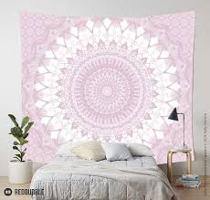 Boho Pink Mandala Wall Tapestry Tapestry Mandala Tapestry Wall Tapestry