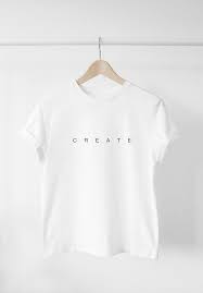 T Shirt Create Cotton White Minimalistic Non Transparent Etsy Shirt Design Inspiration Shirt Print Design T Shirts For Women