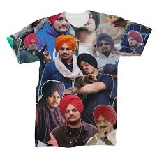 Sidhu Moose Wala Photo Collage T-shirt | eBay