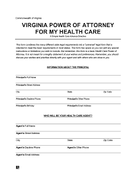 It must meet your state's legal requirements and should be notarized. Free Virginia Medical Power Of Attorney Form Word Pdf Downloads