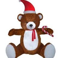 Holiday Living 8.5-ft Lighted Teddy Bear Christmas Inflatable