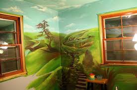 The Shire Is The Perfect Theme For A Nursery Kids Wall Murals Nursery Mural
