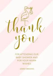 Printable thank you cards can say your thank you's for you, and are a physical reminder of the thoughtful person you are. Free Baby Shower Thank You Card Templates Adobe Spark
