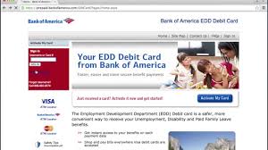 Once you get here, click on the blue rectangle that says activate my card. Bank Of America Edd Debit Card Online Login Instructions Youtube