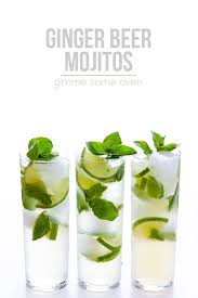 Ginger Beer Mojito All You Need Are 4 Ingredients And 1 Minute To Make This Fresh And Tasty Drink Gimmesomeoven Com Coc Ginger Beer Mojito Recipe Mojito