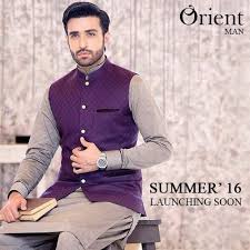 Men Eid Waistcoat Kurta Shalwar By Orient Textiles 2016 Mens Kurta Designs Mens Shalwar Kameez Kurta Pajama Men