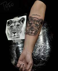 Lioness Tattoo By Theo Limited Availability At Redemption Tattoo Studio Lioness Tattoo Lioness Tattoo Design Lion Hand Tattoo
