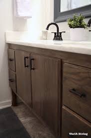 The prima colori single hole bathroom faucet in brushed titanium gold with its sophisticated cross handle design will instantly deliver a modern spin to any bathroom décor. How To Build A 60 Diy Bathroom Vanity From Scratch